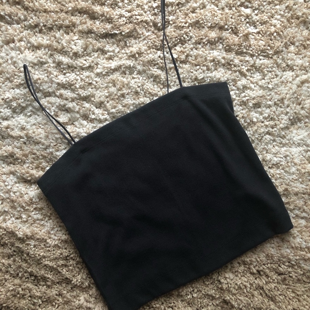 AW Cropped Square Neck Tank Top